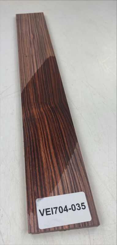 Griffbrett Königsholz - Kingwood 530x75x9mm,  Einzelstück #035